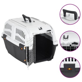 Pet carrier with metal door and polypropylene, 48x31.5x31 cm. by vidaXL, Pet carriers and boxes - Ref: Foro24-172211, Price: ...