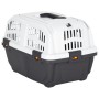 Transportín de mascota puerta metal polipropileno 48x31,5x31 cm de vidaXL, Transportines y cajas para mascotas - Ref: Foro24-...