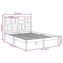 Estructura de cama doble madera maciza marrón miel 120x190 cm de vidaXL, Camas y somieres - Ref: Foro24-3105923, Precio: 130,...