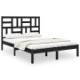 Estructura de cama madera maciza negra 120x190 cm de vidaXL, Camas y somieres - Ref: Foro24-3105924, Precio: 155,55 €, Descue...