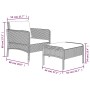 Garden furniture set 2 pieces with gray synthetic rattan cushions by vidaXL, Garden sets - Ref: Foro24-319679, Price: 122,34 ...