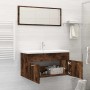 Bathroom furniture set, 2 pieces, smoked oak plywood. by vidaXL, Bathroom furniture - Ref: Foro24-826623, Price: 76,99 €, Dis...