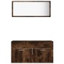 Bathroom furniture set, 2 pieces, smoked oak plywood. by vidaXL, Bathroom furniture - Ref: Foro24-826623, Price: 76,99 €, Dis...