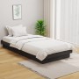 Estructura de cama madera maciza gris 100x200 cm de vidaXL, Camas y somieres - Ref: Foro24-819899, Precio: 128,33 €, Descuent...