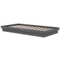 Estructura de cama madera maciza gris 100x200 cm de vidaXL, Camas y somieres - Ref: Foro24-819899, Precio: 128,33 €, Descuent...