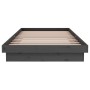 Estructura de cama madera maciza gris 100x200 cm de vidaXL, Camas y somieres - Ref: Foro24-819899, Precio: 128,33 €, Descuent...