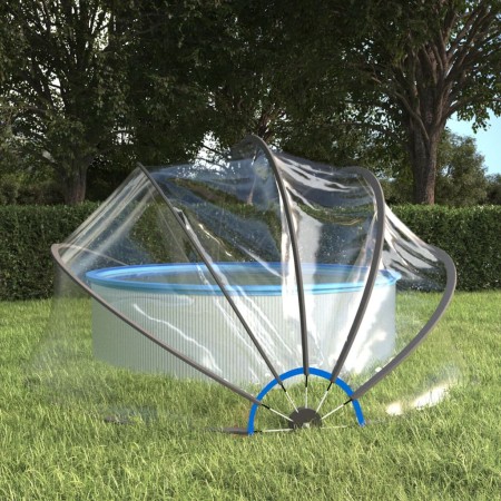 Cúpula para piscina redonda PVC 406x203 cm de vidaXL, Cubiertas para piscina - Ref: Foro24-93814, Precio: 410,88 €, Descuento: %