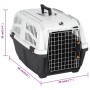 Pet carrier with metal door and polypropylene, measuring 60x40x39 cm. by vidaXL, Pet carriers and boxes - Ref: Foro24-172213,...