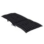 High back chair cushions 4 pcs black plaid 120x50x7 cm by vidaXL, Cushions for chairs and sofas - Ref: Foro24-360276, Price: ...