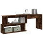 Smoked oak veneer corner desk 200x50x76 cm by vidaXL, Desks - Ref: Foro24-815423, Price: 95,78 €, Discount: %