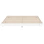 White engineered wood bed frame 140x200 cm by vidaXL, Beds and slatted bases - Ref: Foro24-832245, Price: 98,99 €, Discount: %