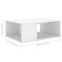 Couchtisch aus weißem Sperrholz, 90 x 67 x 33 cm von vidaXL, Couchtisch - Ref: Foro24-806903, Preis: 52,65 €, Rabatt: %