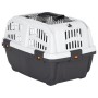 Transportín de mascota puerta metal polipropileno 48x31,5x31 cm de vidaXL, Transportines y cajas para mascotas - Ref: Foro24-...