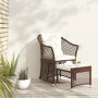 Garden furniture set, 2 pieces, with brown synthetic rattan cushions. by vidaXL, Garden sets - Ref: Foro24-319686, Price: 149...