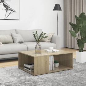 Mesa de centro madera contrachapada roble Sonoma 90x67x33 cm de vidaXL, Mesas de centro - Ref: Foro24-806906, Precio: 56,27 €...