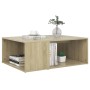 Mesa de centro madera contrachapada roble Sonoma 90x67x33 cm de vidaXL, Mesas de centro - Ref: Foro24-806906, Precio: 56,18 €...