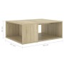 Mesa de centro madera contrachapada roble Sonoma 90x67x33 cm de vidaXL, Mesas de centro - Ref: Foro24-806906, Precio: 56,18 €...