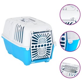 White blue polypropylene pet carrier 48x31.5x33 cm by vidaXL, Pet carriers and boxes - Ref: Foro24-172216, Price: 17,59 €, Di...