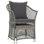 Garden furniture set 2 pieces with gray synthetic rattan cushions by vidaXL, Garden sets - Ref: Foro24-319688, Price: 118,79 ...