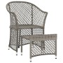 Set de muebles de jardín 2 pzas cojines ratán sintético gris de vidaXL, Conjuntos de jardín - Ref: Foro24-319688, Precio: 118...