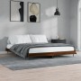 Oak brown engineered wood bed frame 120x200 cm by vidaXL, Beds and slatted bases - Ref: Foro24-832260, Price: 111,48 €, Disco...