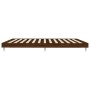 Oak brown engineered wood bed frame 120x200 cm by vidaXL, Beds and slatted bases - Ref: Foro24-832260, Price: 111,48 €, Disco...