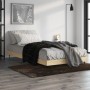 Sonoma oak engineered wood bed frame 100x200 cm by vidaXL, Beds and slatted bases - Ref: Foro24-832264, Price: 77,50 €, Disco...