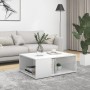 Couchtisch aus glänzend weißem Sperrholz, 90 x 67 x 33 cm von vidaXL, Couchtisch - Ref: Foro24-806909, Preis: 53,58 €, Rabatt: %