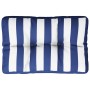 Cushion for pallets blue and white striped fabric 50x40x12 cm by vidaXL, Cushions for chairs and sofas - Ref: Foro24-360550, ...