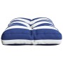 Cushion for pallets blue and white striped fabric 50x40x12 cm by vidaXL, Cushions for chairs and sofas - Ref: Foro24-360550, ...