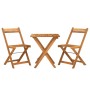 Folding café furniture set 3 pieces solid acacia wood by vidaXL, Garden sets - Ref: Foro24-319703, Price: 119,16 €, Discount: %