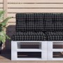 Kissen für Paletten, schwarz karierter Stoff, 50 x 40 x 12 cm von vidaXL, Kissen für Stühle und Sofas - Ref: Foro24-360551, P...