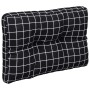 Cojín para palés tela a cuadros negro 50x40x12 cm de vidaXL, Cojines para sillas y sofás - Ref: Foro24-360551, Precio: 16,99 ...