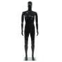 Maniquí de hombre completo base vidrio negro brillante 185 cm de vidaXL, Maniquís - Ref: Foro24-142927, Precio: 244,12 €, Des...