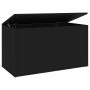 Black plywood storage trunk 84x42x46 cm by vidaXL, Toy chests - Ref: Foro24-803057, Price: 60,96 €, Discount: %