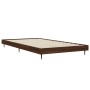 Estructura de cama madera de ingeniería roble marrón 90x200 cm de vidaXL, Camas y somieres - Ref: Foro24-832276, Precio: 81,8...