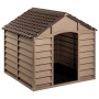 Dog kennel made of brown polypropylene, measuring 86x84x82 cm. by vidaXL, Dog kennels - Ref: Foro24-94214, Price: 157,05 €, D...