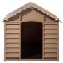 Caseta para perros polipropileno marrón 86x84x82 cm de vidaXL, Casetas para perros - Ref: Foro24-94214, Precio: 157,05 €, Des...