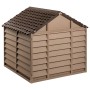 Dog kennel made of brown polypropylene, measuring 86x84x82 cm. by vidaXL, Dog kennels - Ref: Foro24-94214, Price: 157,05 €, D...