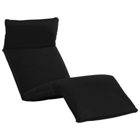 Black Oxford Cloth Folding Lounger by vidaXL, Loungers - Ref: Foro24-316043, Price: 116,99 €, Discount: %