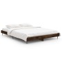 Estructura de cama madera de ingeniería roble ahumado 140x190cm de vidaXL, Camas y somieres - Ref: Foro24-832282, Precio: 116...