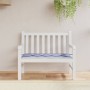 Cushion for garden bench in blue and white striped Oxford fabric, 100x50x3cm by vidaXL, Cushions for chairs and sofas - Ref: ...