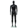 Maniquí de hombre completo base vidrio negro brillante 185 cm de vidaXL, Maniquís - Ref: Foro24-142927, Precio: 244,12 €, Des...