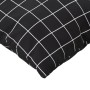 Pallet cushions 3 pieces black checkered Oxford fabric by vidaXL, Cushions for chairs and sofas - Ref: Foro24-360872, Price: ...