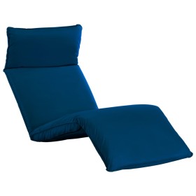 Folding navy blue Oxford fabric sun lounger by vidaXL, Loungers - Ref: Foro24-316044, Price: 118,31 €, Discount: %