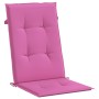 Cojín silla de jardín respaldo alto 2 uds tela rosa 120x50x3 cm de vidaXL, Cojines para sillas y sofás - Ref: Foro24-361268, ...