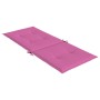 Cojín silla de jardín respaldo alto 2 uds tela rosa 120x50x3 cm de vidaXL, Cojines para sillas y sofás - Ref: Foro24-361268, ...