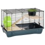 Hamster cage polypropylene and gray metal 58x32x36 cm by vidaXL, Cages and habitats for small animals - Ref: Foro24-172221, P...