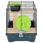 Hamster cage polypropylene and gray metal 58x32x36 cm by vidaXL, Cages and habitats for small animals - Ref: Foro24-172221, P...