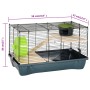 Hamster cage polypropylene and gray metal 58x32x36 cm by vidaXL, Cages and habitats for small animals - Ref: Foro24-172221, P...